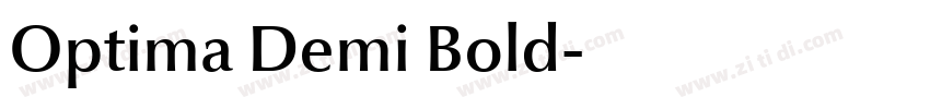 Optima Demi Bold字体转换 Optima Demi Bold字体转换